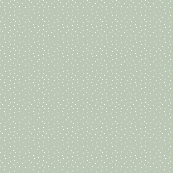 Baumwollstoffe staubiges grün - weiß , acufactum